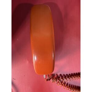 Vintage 1970s Bell Automatic Orange Trimline Push Button Telephone RARE tested